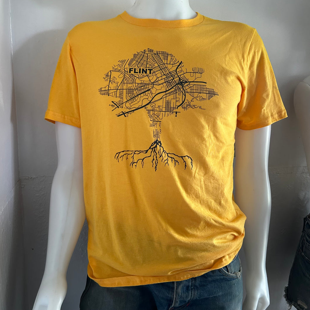 ROOTS Tee in Gold
